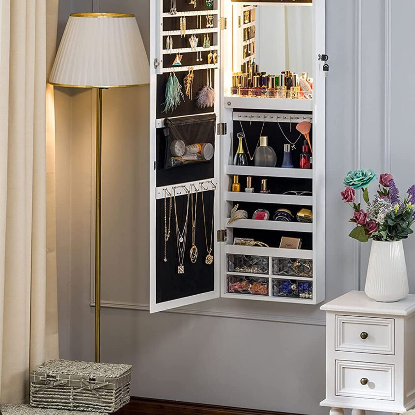 How To Hang A Jewelry Armoire On The Wall Walars