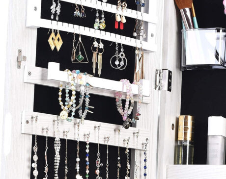 How do you organize a jewelry armoire?