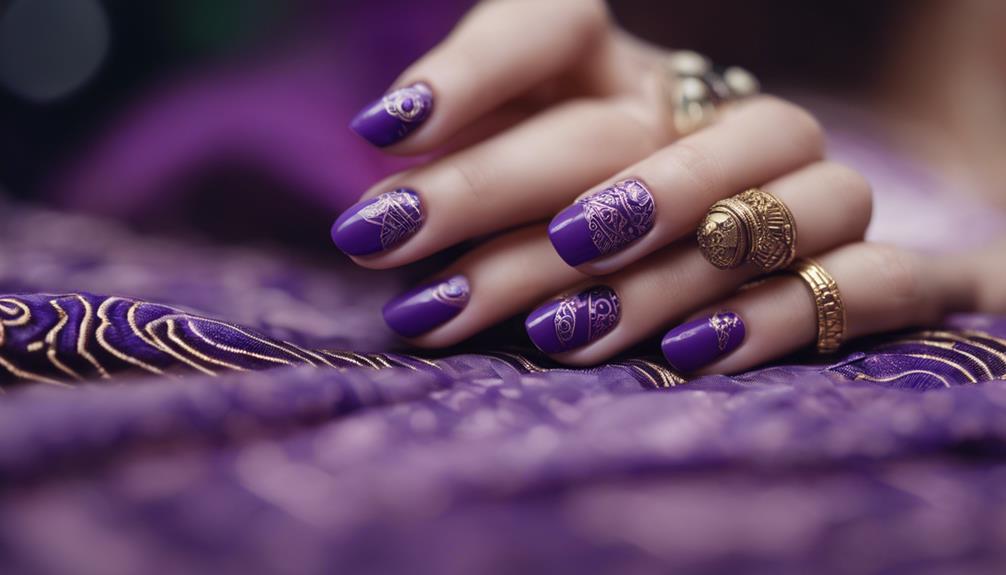 purple nails represent power