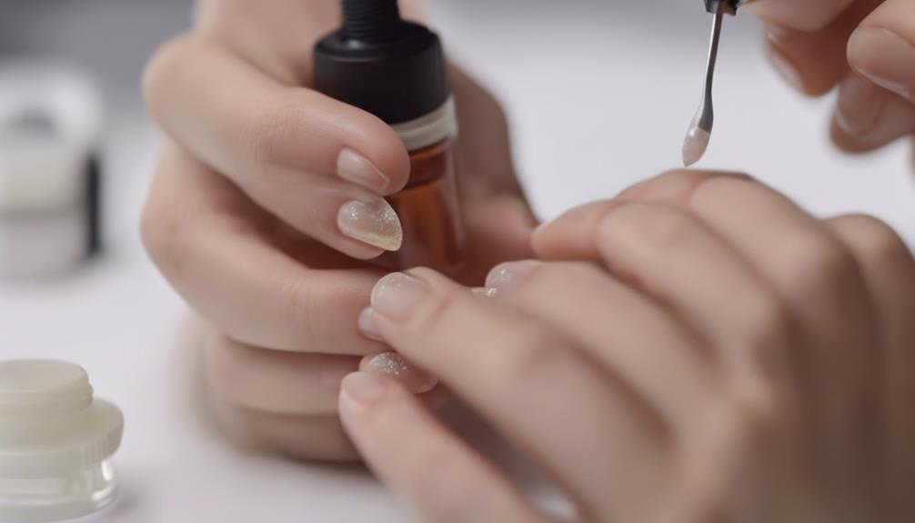 applying nail glue correctly
