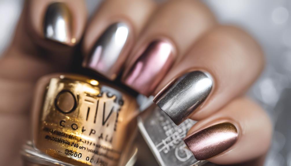 captivating metallic and shimmery