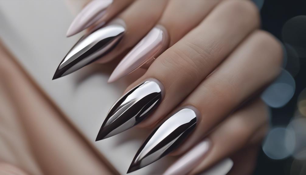 edgy stiletto nails trend
