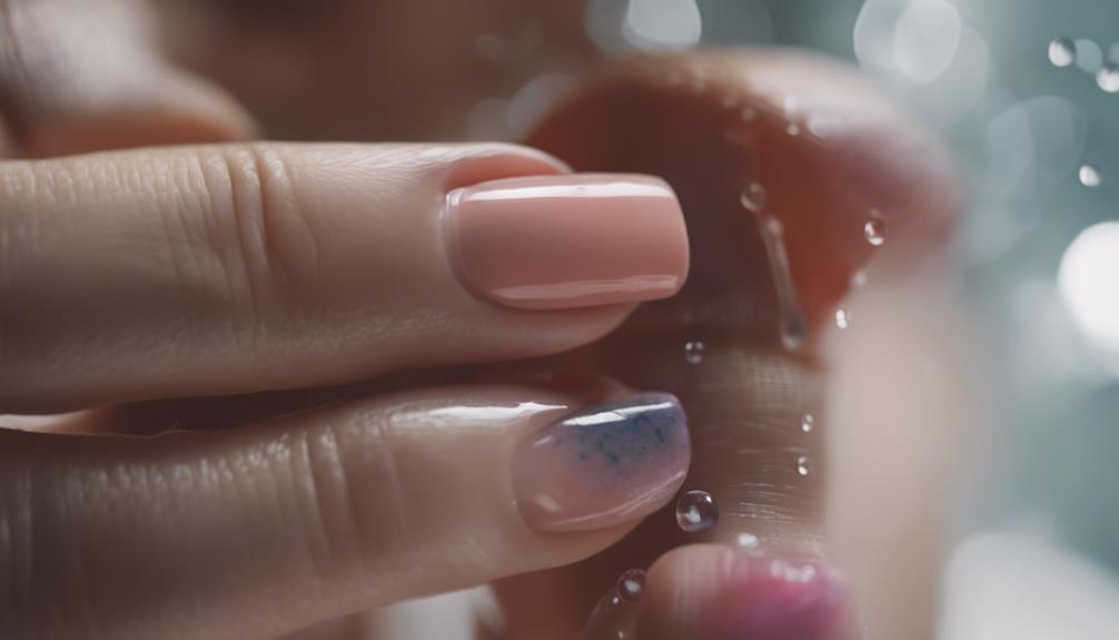 nail polish after shower