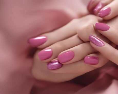pink nails signify femininity
