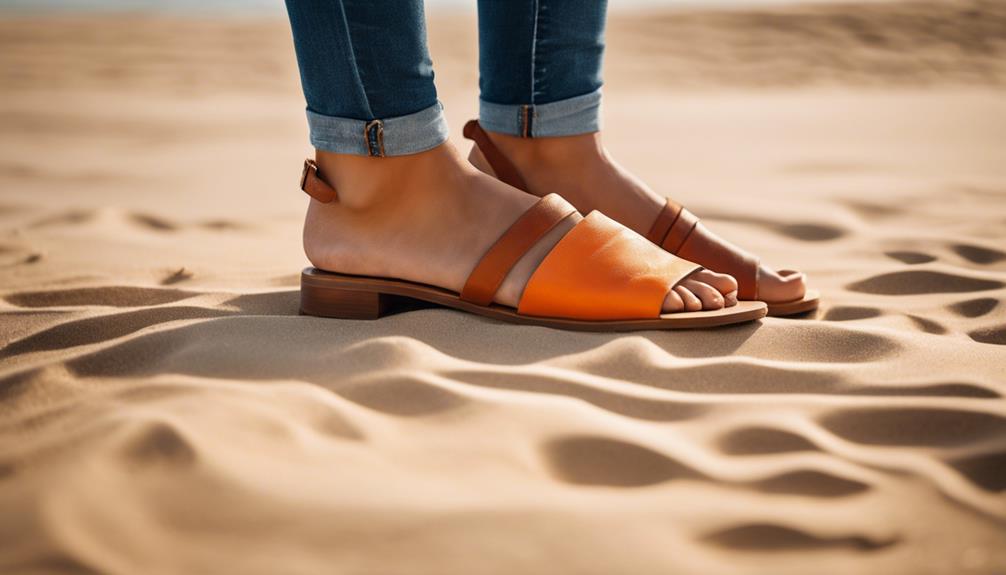 tan enhancing footwear color guide